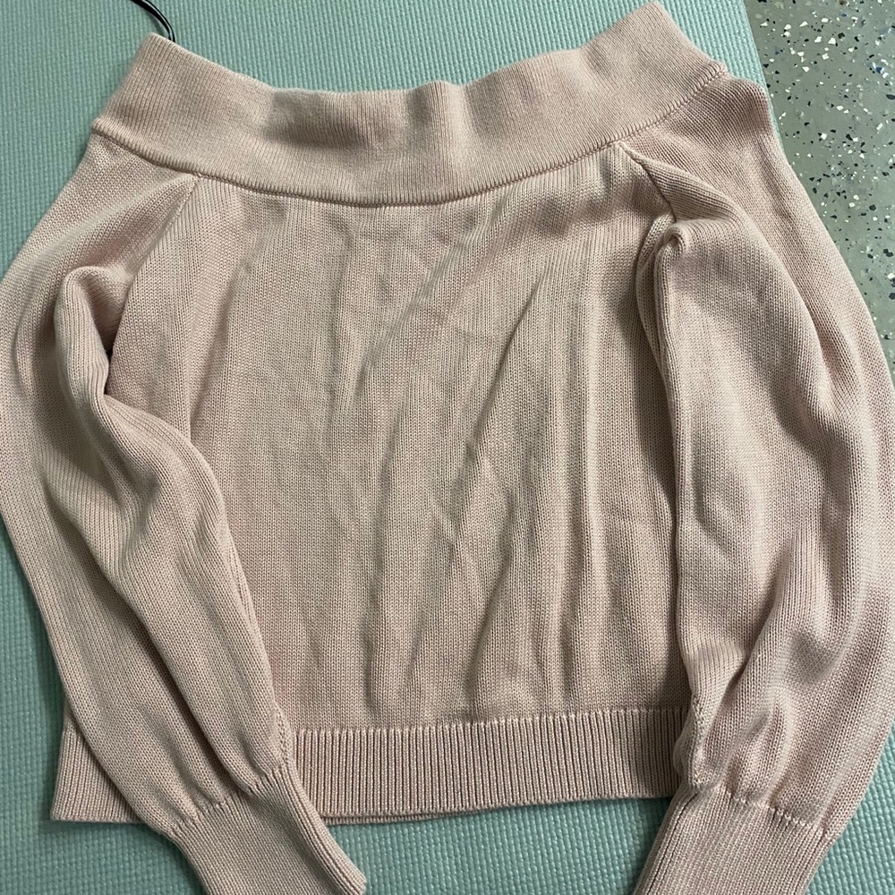 Off shoulder sweater top
